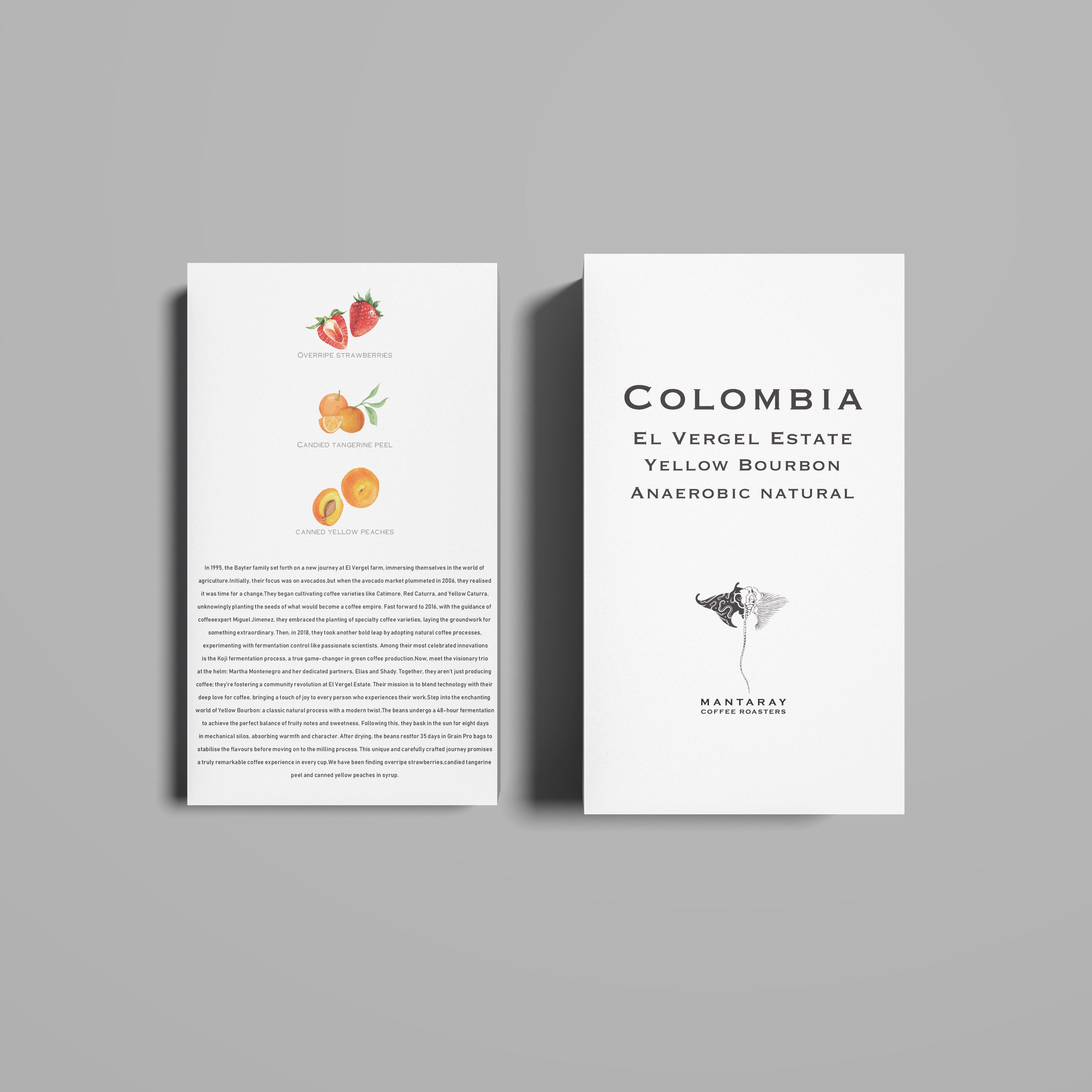 Colombia El Vergel Estate Yellow Bourbon | Anaerobic natural