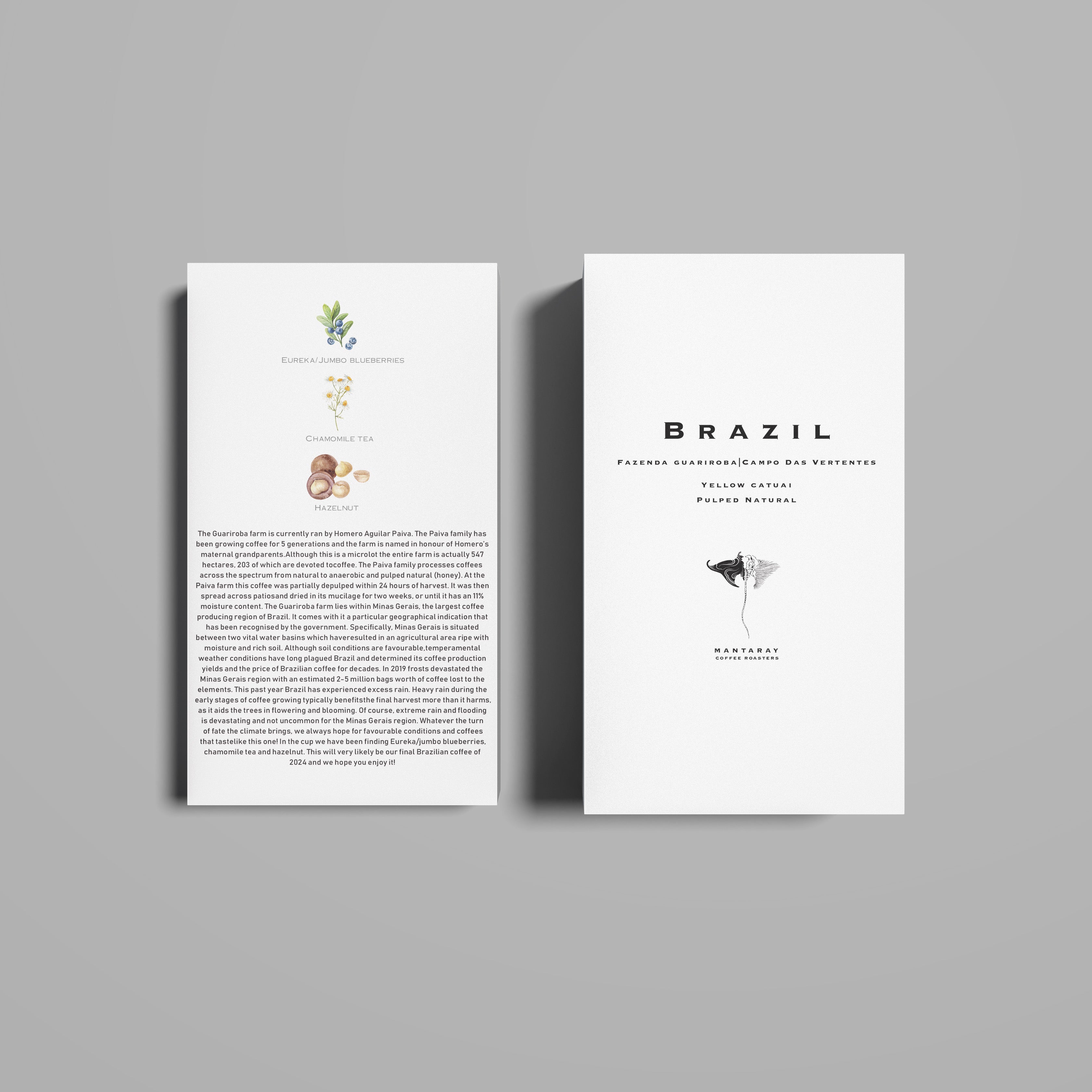 Brazil Fazenda Guariroba| Campo Das Vertentes (Single Origin Espresso)