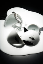 d’Ancap / Ancap - 180ml Verona White Cappuccino cup with custom metallic silver logo