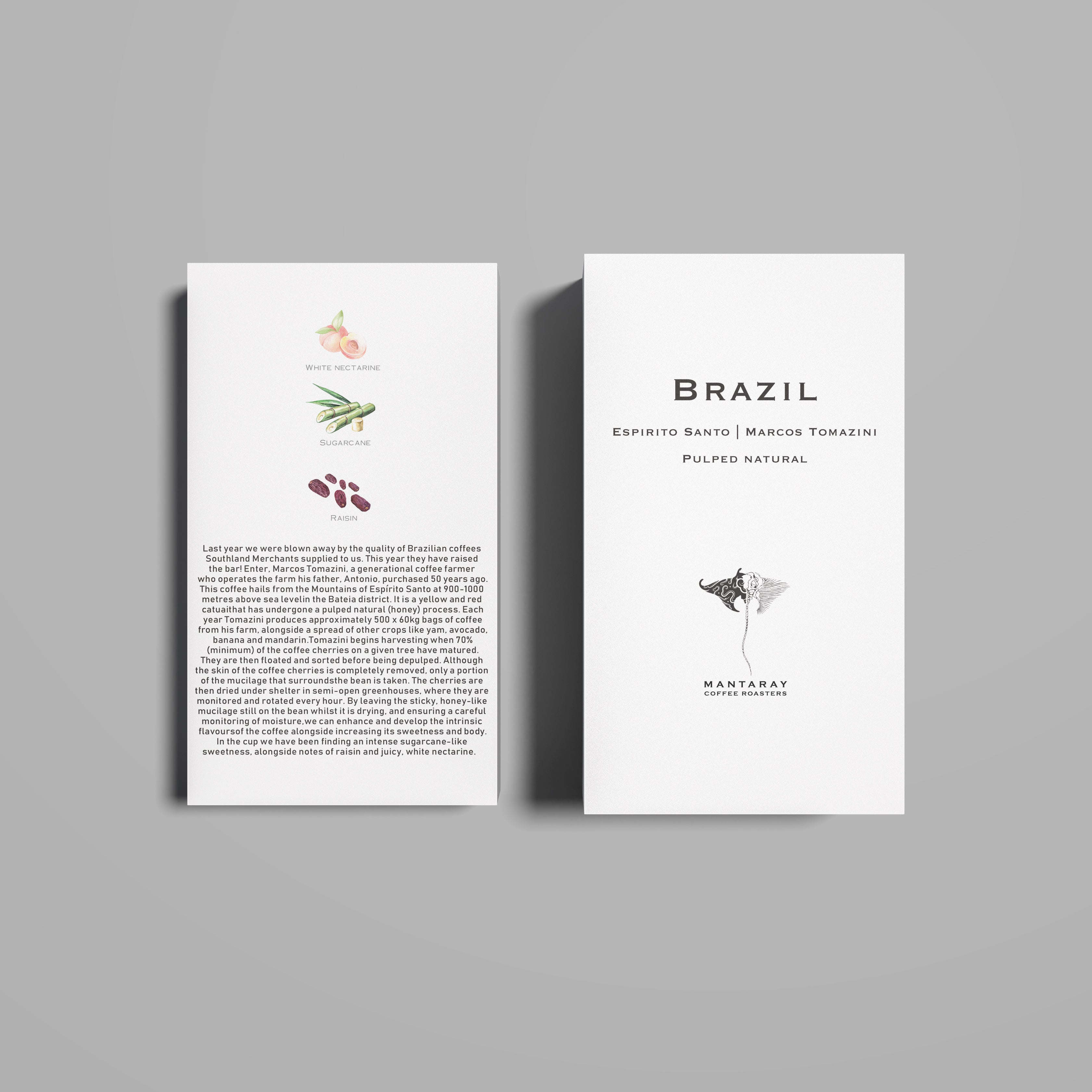 Brazil Espirito Santo | Marcos Tomazini Pulped Natural (Single Origin Espresso)