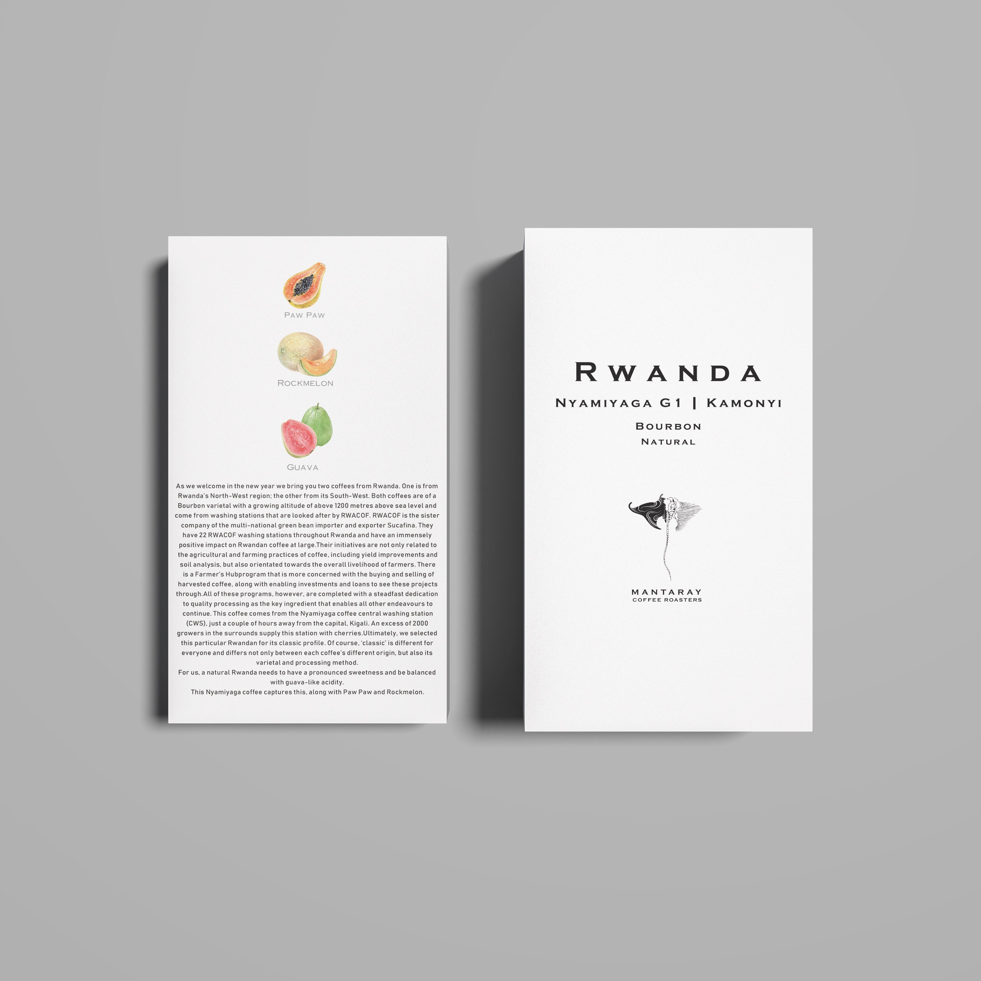 Rwanda Nyamiyaga G1 | Kamonyi Natural  (Single Origin Espresso)
