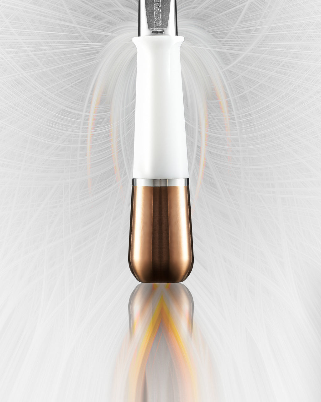Pesado Spouted Portafilter - White & Bronze (Only for BREVILLE 54MM )