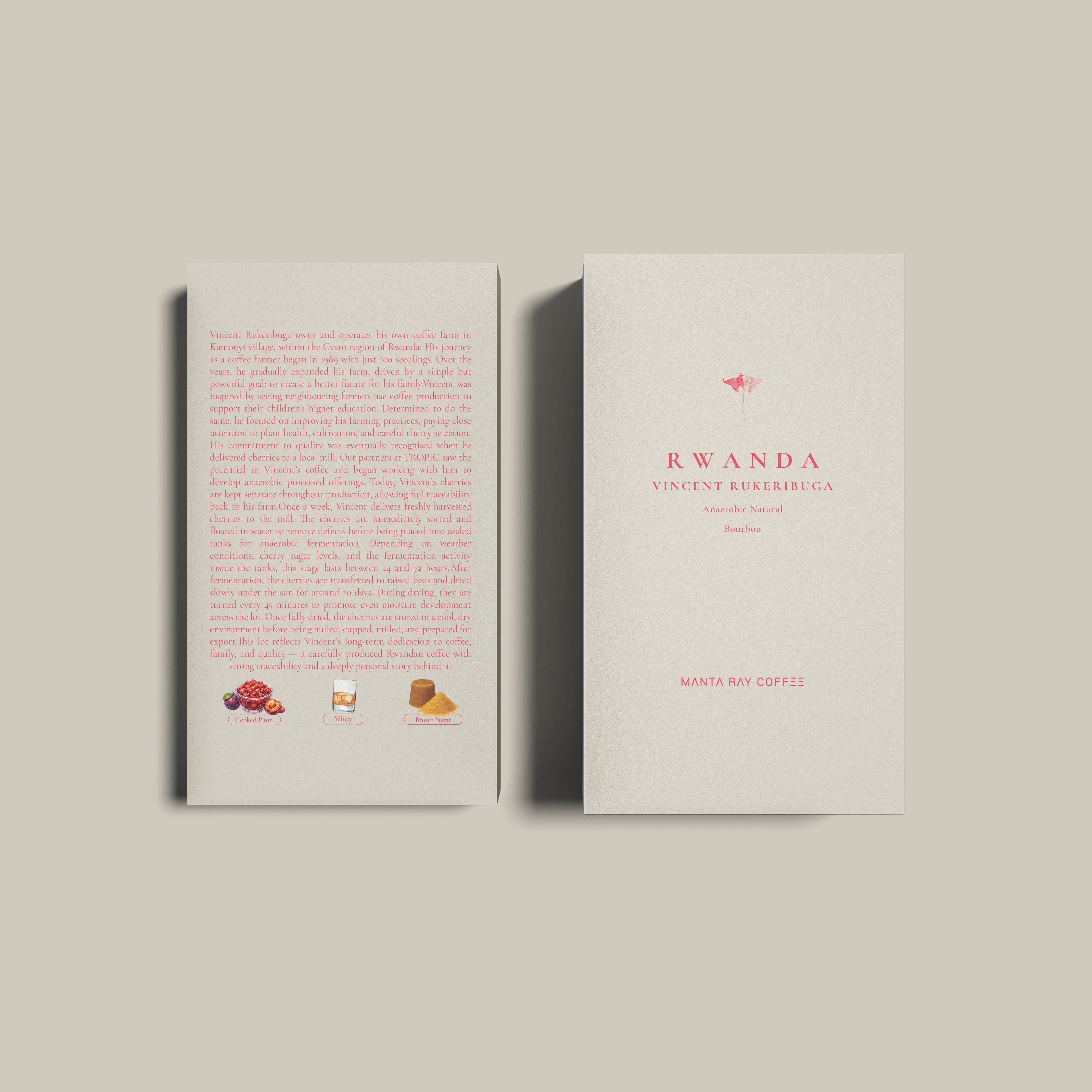 Rwanda Vincent Rukeribuga Anaerobic Natural | Western Province (Single Origin Filter)