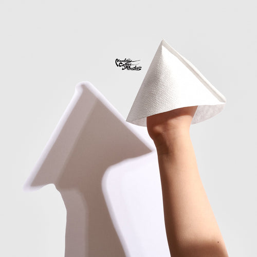 Beam Timer 1 Cup White Filter Paper 100 Pack (fits Hario V60 1 cup dripper and&nbsp;Cafec 1 Cup Flower Dripper)